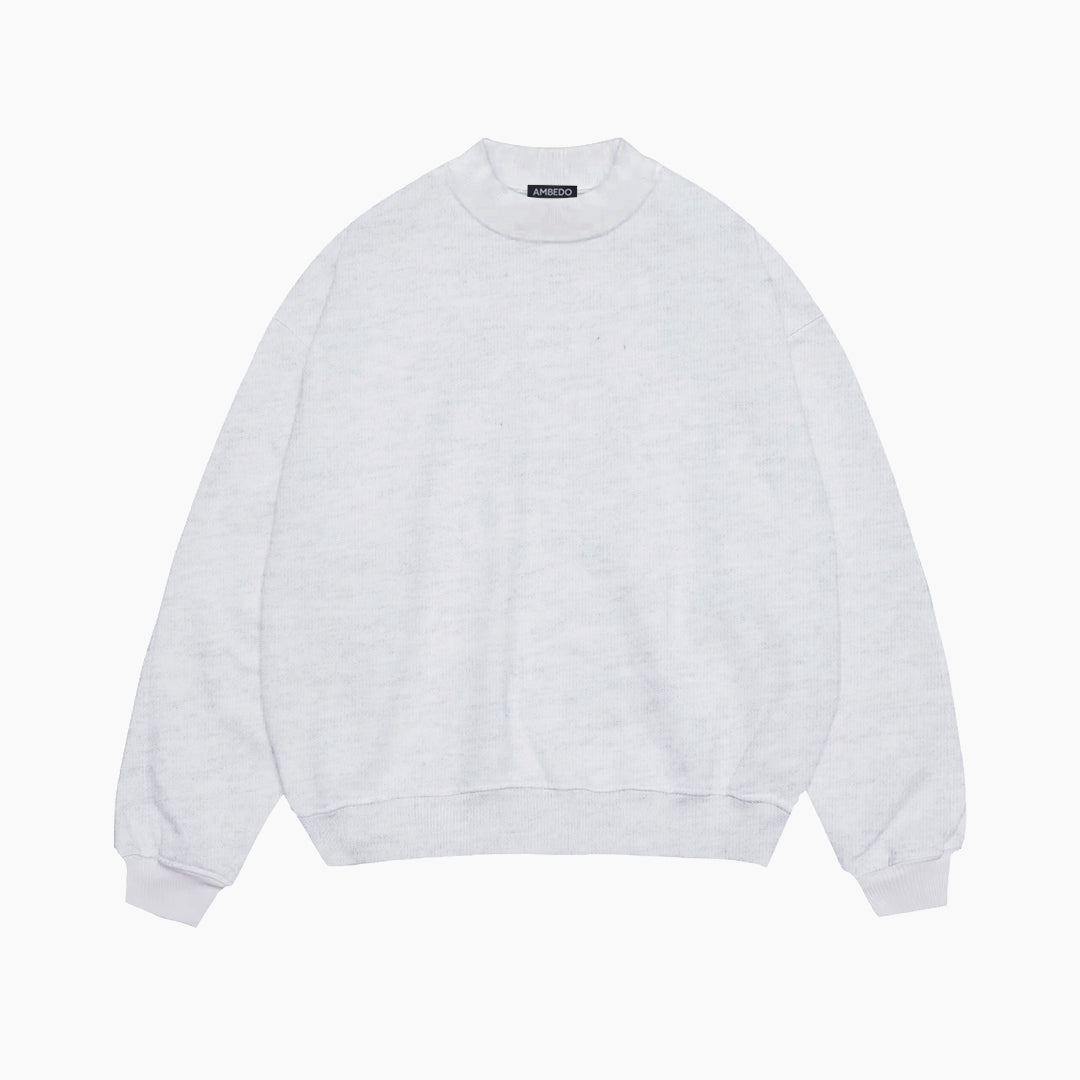 BLANK SWEATSHIRT GREY MARL